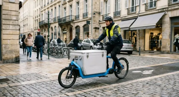Livraison en vélo cargo frigorifique : la chaîne du froid en ville
