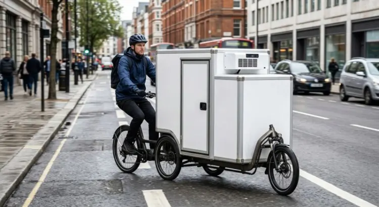 Livraison en vélo cargo frigorifique : la chaîne du froid en ville